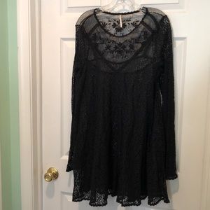 Free People Lace & Beaded Dress